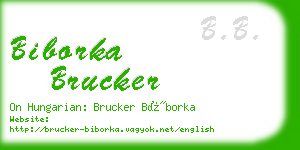 biborka brucker business card
